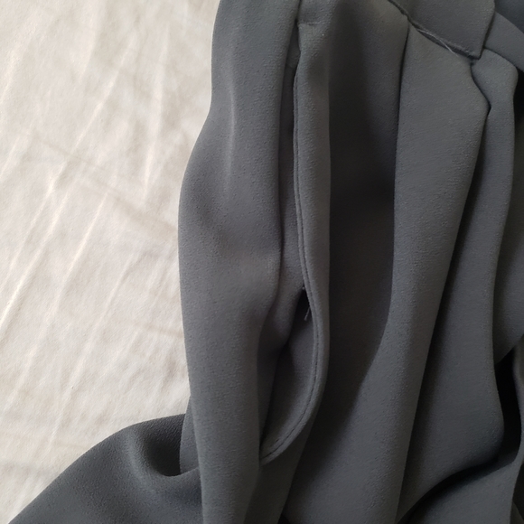 NWT H&M Crop Wide Leg Pants Dark Grey - Picture 14 of 16